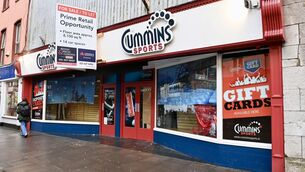 <p>At its peak, Cummins Sports, which supplies sporting goods had as many as 10 shops, about 110 employees and a turnover of €12m in 2007, according to court documents. Picture: Larry Cummins</p> <p>At its peak, Cummins Sports, which supplies sporting goods had as many as 10 shops, about 110 employees and a turnover of €12m in 2007, according to court documents. Picture: Larry Cummins</p>