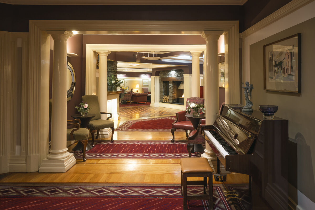 The lobby of the Castle Hotel, Macroom