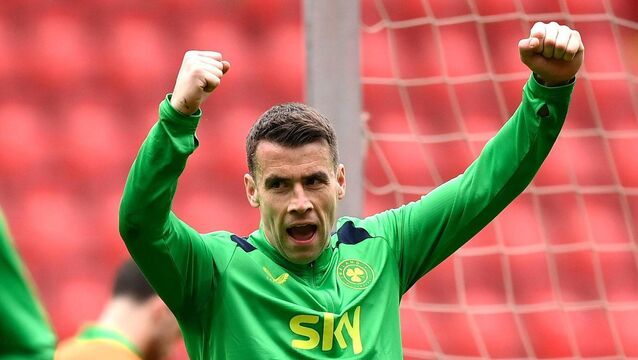 <p class="contextmenu internal_Caption">UP IN ARMS: Inspirational skipper Seamus Coleman at the Fortuna Arena yesterday. He wants the players’ to tap into the emotion of the moment. Pic: Stephen McCarthy/Sportsfile</p>