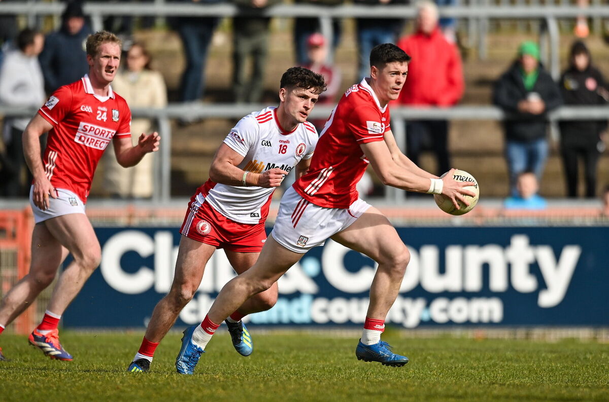 RED SURGE: Rory Maguire drives forward during Cork's win against the Red Hand. Pic: Oliver McVeigh/Sportsfile RED SURGE: Rory Maguire drives forward during Cork's win against the Red Hand. Pic: Oliver McVeigh/Sportsfile