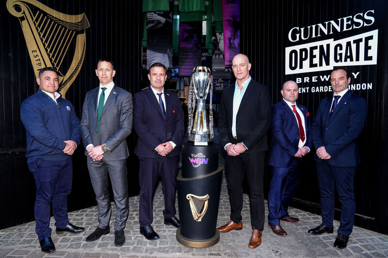 EYES ON PRIZE: Women's Six Nations head coaches line up at the launch event in London. Pic: Ben Whitley/PA EYES ON PRIZE: Women's Six Nations head coaches line up at the launch event in London. Pic: Ben Whitley/PA