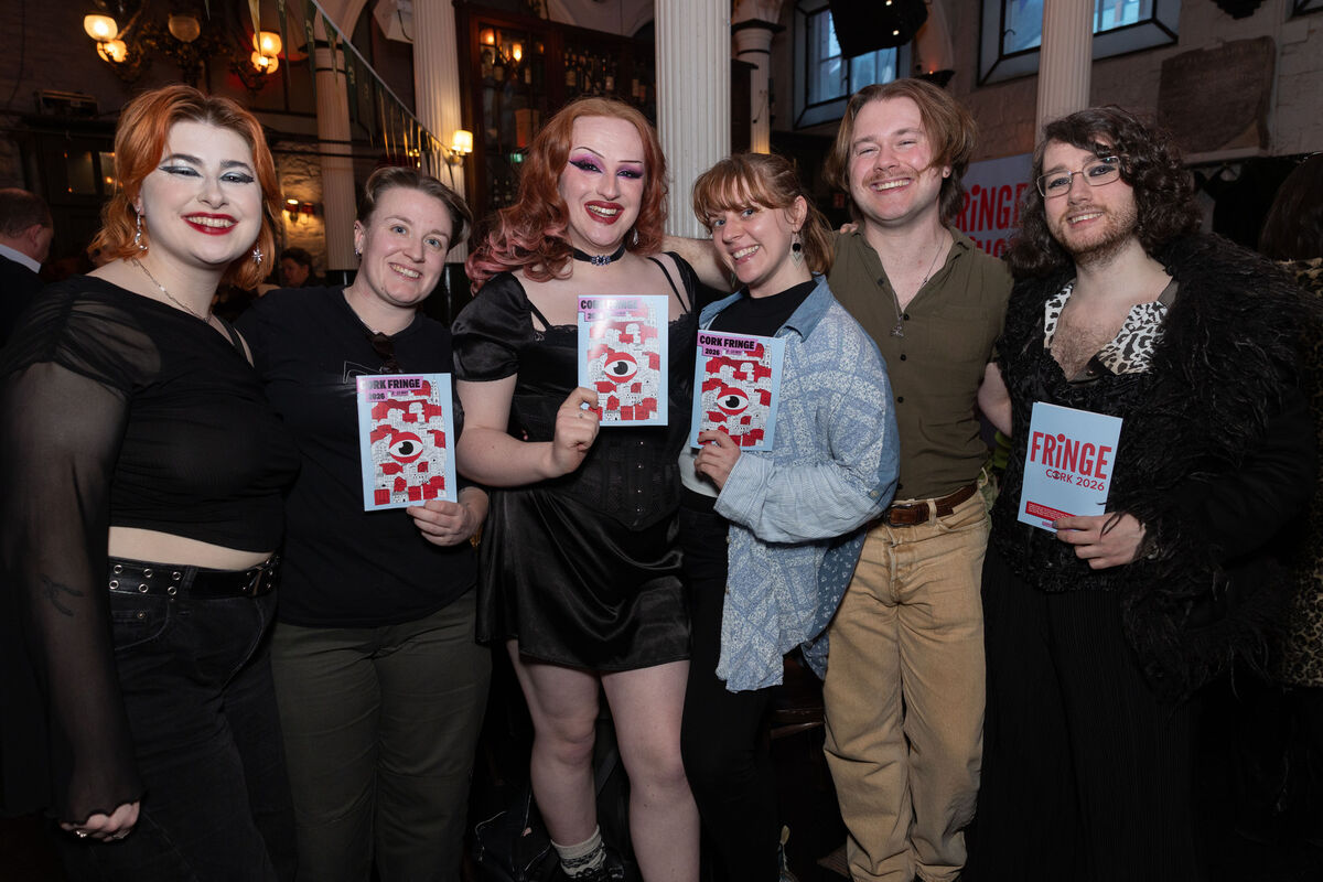 Aoife O’Doherty, Hannah Lane, Lucrecia Luna Smee, Sarah Rose, John Francis Scally and Michael Moone at the Fringe launch. Aoife O’Doherty, Hannah Lane, Lucrecia Luna Smee, Sarah Rose, John Francis Scally and Michael Moone at the Fringe launch.