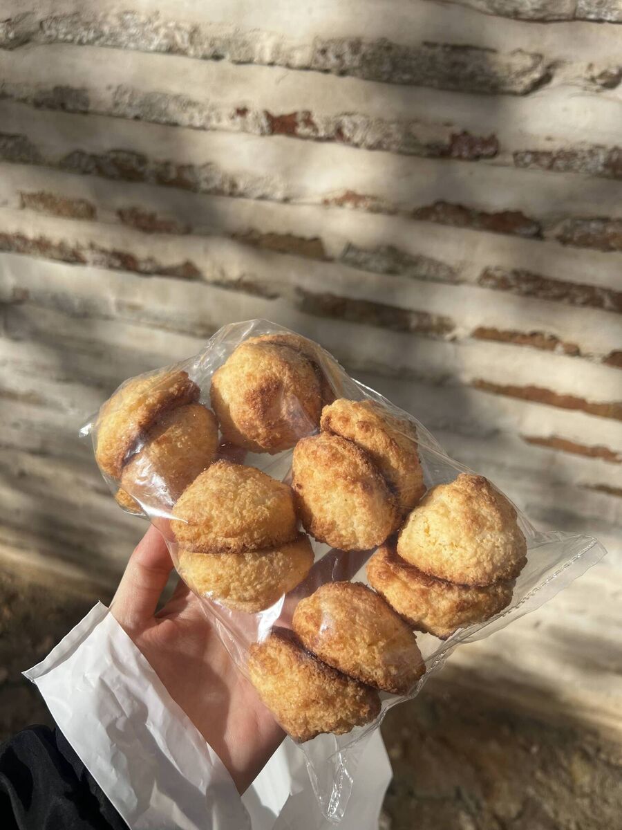 Coconut macaroons, made by the nuns at Royal Convent of Saint Isabel.  Photo credit: Eve Meehan