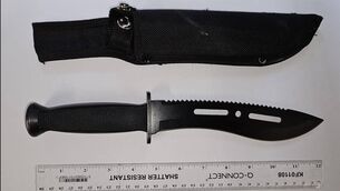 <p>During the course of the operation, two high-powered electric scooters – along with a bladed weapon - were seized. Picture: Provided by Gardaí.</p>