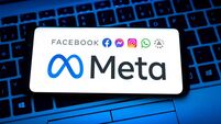 Meta Platforms logo displayed on mobile device