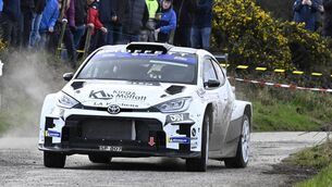 <p>ON FORM: Monaghan's Josh Moffett (Toyota GR Yaris Rally2) hoping to replicate his West Cork Rally winning form on Sunday's Nenagh-based Birr Rally, the second round of the Triton Showers National Rally Championship. Picture: Martin Walsh. </p>