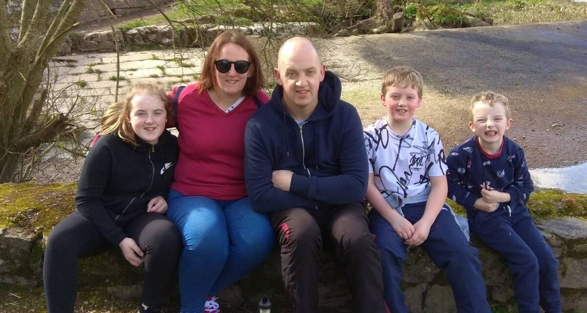 Mick Murphy from Carrigtwohill with his wife Denise and their children Caoimhe, Dermot and Cormac in 2019 before Mick's cancer journey began. Mick Murphy from Carrigtwohill with his wife Denise and their children Caoimhe, Dermot and Cormac in 2019 before Mick's cancer journey began.