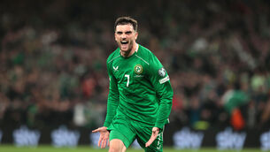 <p>'In this country, one of the players carrying the hopes of the nation on his back is Troy Parrott. Troy comes from Portland Place in the heart of Dublin's north inner city, a community that has produced extraordinary sport and talent, not because of what the State has provided, but in spite of what it has.'</p> <p>'In this country, one of the players carrying the hopes of the nation on his back is Troy Parrott. Troy comes from Portland Place in the heart of Dublin's north inner city, a community that has produced extraordinary sport and talent, not because of what the State has provided, but in spite of what it has.'</p>