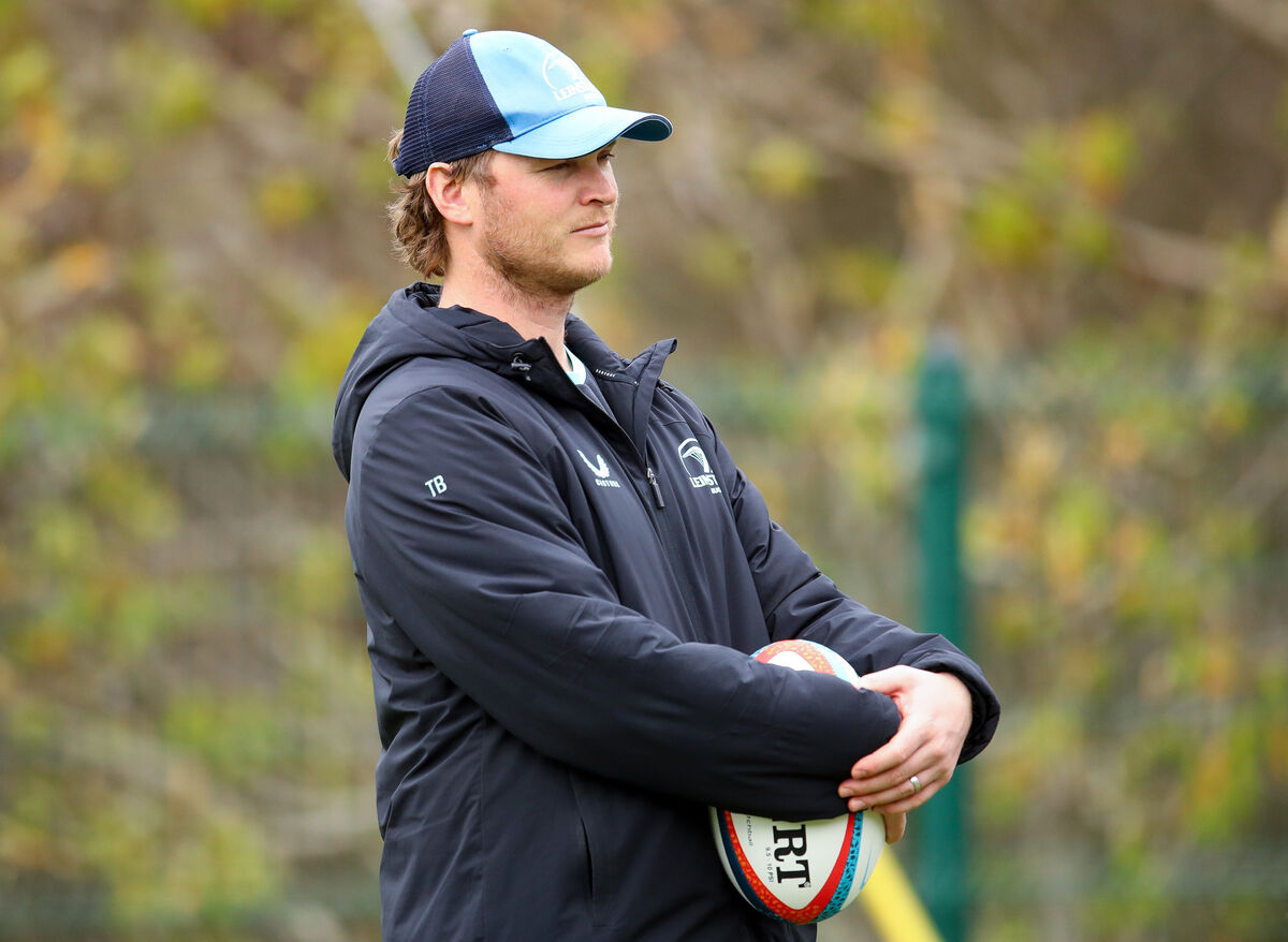 Assistant Attack Coach Tyler Bleyendaal watches on during training. Pic: Grace Halton/Inpho Assistant Attack Coach Tyler Bleyendaal watches on during training. Pic: Grace Halton/Inpho