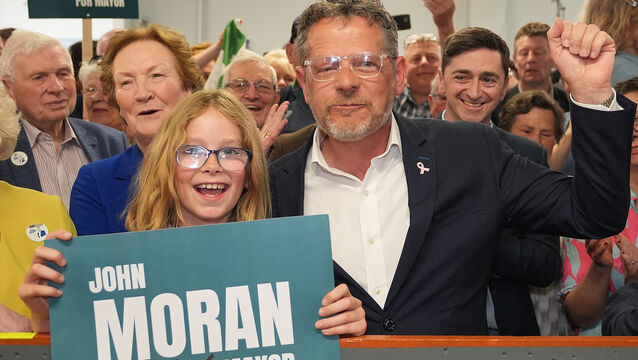 <p>John Moran after his election as mayor of Limerick in June 2024. </p>