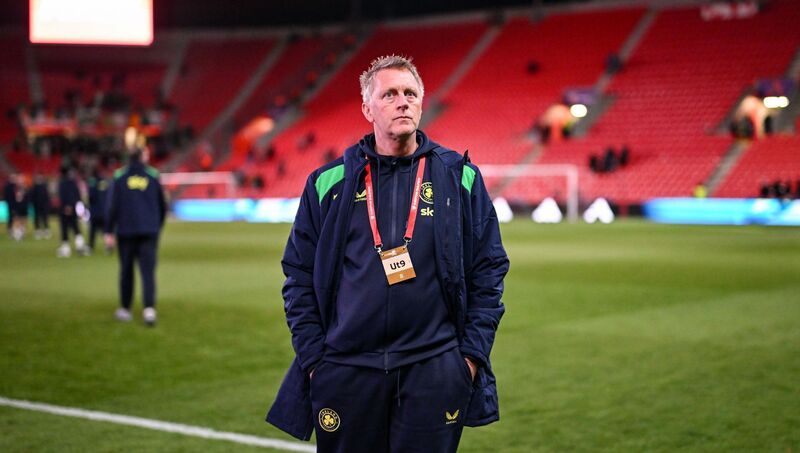 FINAL PREP: Republic of Ireland head coach Heimir Hallgrimsson before the FIFA World Cup 2026 European Qualifiers play-off semi-final match between Czechia and Republic of Ireland at Fortuna Arena in Prague, Czechia. Photo by Stephen McCarthy/Sportsfile