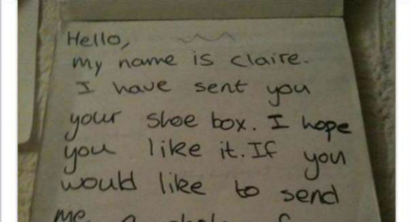 Irish woman receives message from Armenian who received her charity shoebox - 16 years ago