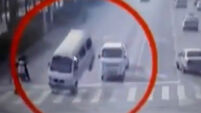 VIDEO: Three vehicles appear to levitate and crash on a China road