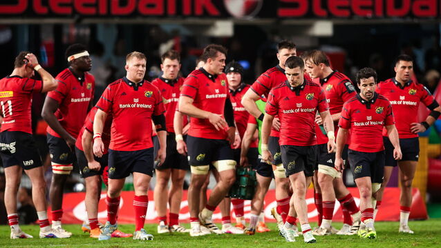 <p>Munster head coach Clayton McMillan said his players did an "outstanding job" in the post match review of their 45-0 defeat to the Sharks. Pic: Shaun Roy/Sportsfile</p>