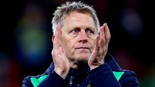 <p>Ireland boss Heimir Hallgrímsson dejected after the match. Pic: Ben Brady/Inpho</p> <p>Ireland boss Heimir Hallgrímsson dejected after the match. Pic: Ben Brady/Inpho</p>