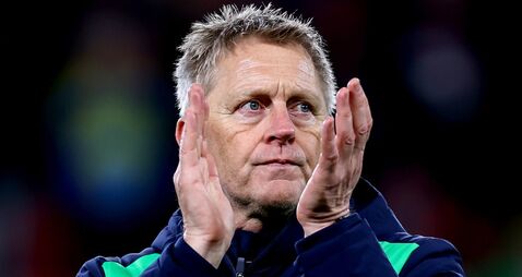 Heimir Hallgrímsson dejected after the match 26/3/2026