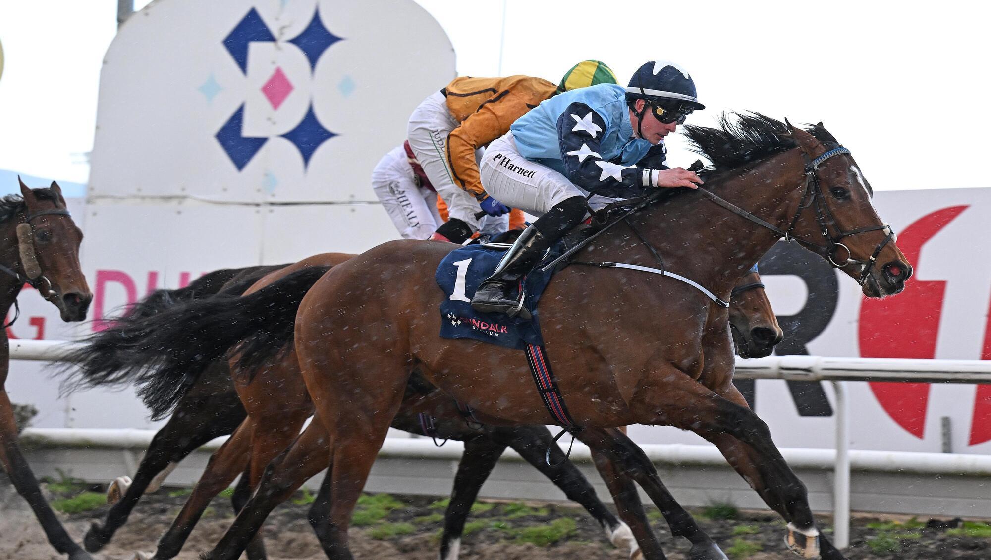 Bishopton defies top-weight to land New Saddle Bar Handicap at Dundalk