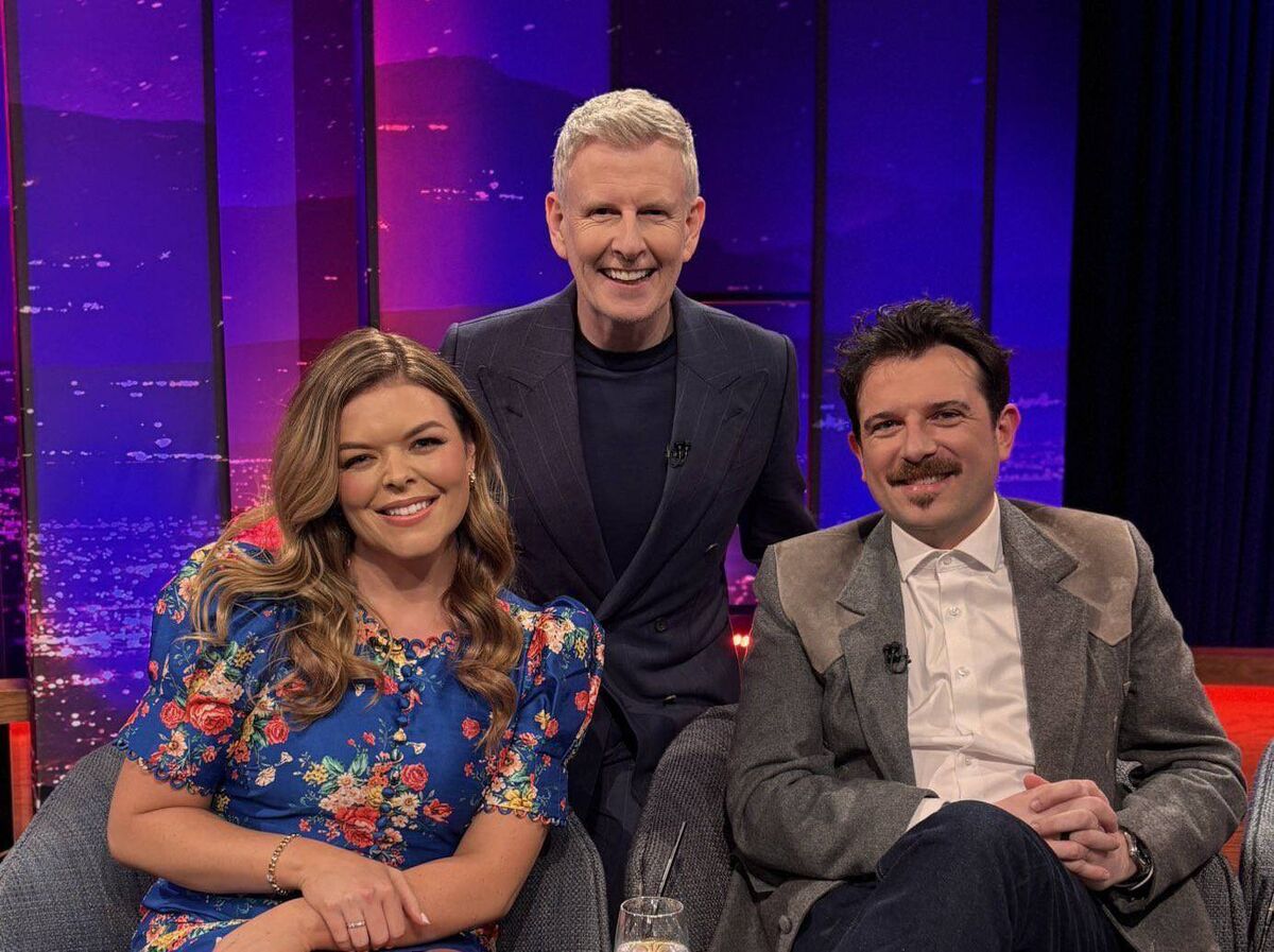 Patrick Kielty with Doireann Garrihy and Kevin McGahern Patrick Kielty with Doireann Garrihy and Kevin McGahern