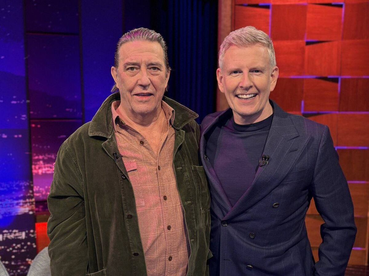 Ciaran Hinds with Patrick Kielty Ciaran Hinds with Patrick Kielty