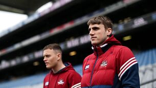 <p>GAME FACE: Ian Maguire of Cork before the Allianz Football League Division 2 final against Meath at Croke Park. Pic: Ramsey Cardy/Sportsfile</p>