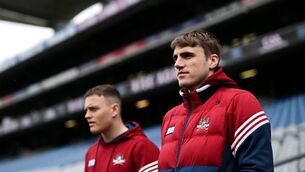 <p>GAME FACE: Ian Maguire of Cork before the Allianz Football League Division 2 final against Meath at Croke Park. Pic: Ramsey Cardy/Sportsfile</p>