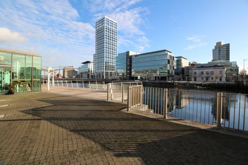 A view of the completed Railyard development.