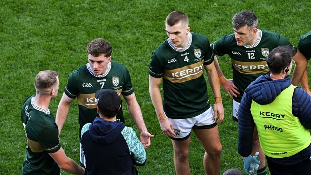 Kerry manager Jack O'Connor speaks to his team at half-time of the Allianz Football League Division 1 final match between Kerry and Donegal at Croke Park in Dublin. Photo by Ramsey Cardy/Sportsfile <p>Kerry manager Jack O'Connor speaks to his team at half-time of the Allianz Football League Division 1 final match between Kerry and Donegal at Croke Park in Dublin. Photo by Ramsey Cardy/Sportsfile</p>