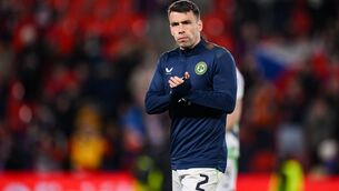 <p>Seamus Coleman of Republic of Ireland following their penalty shootout defeat in the FIFA World Cup 2026 European Qualifiers play-off semi-final match between Czechia and Republic of Ireland at Fortuna Arena in Prague, Czechia. Photo by Stephen McCarthy/Sportsfile</p> <p>Seamus Coleman of Republic of Ireland following their penalty shootout defeat in the FIFA World Cup 2026 European Qualifiers play-off semi-final match between Czechia and Republic of Ireland at Fortuna Arena in Prague, Czechia. Photo by Stephen McCarthy/Sportsfile</p>
