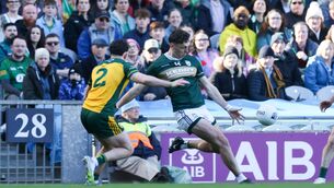 <p>TOUCH TIGHT: Kerry's David Clifford is challenged by Caolan McColgan of Donegal. Pic: INPHO/Tom Maher</p>