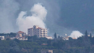 <p>Smoke rises from Israeli artillery shelling on the village of Qlaileh, as it is seen from the city of Tyre, south Lebanon, Saturday, March 28, 2026. (AP Photo/Hussein Malla)</p> <p>Smoke rises from Israeli artillery shelling on the village of Qlaileh, as it is seen from the city of Tyre, south Lebanon, Saturday, March 28, 2026. (AP Photo/Hussein Malla)</p>