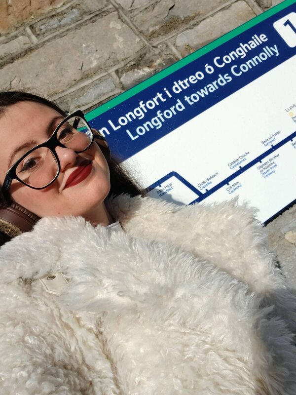 Daniela Rana commutes from her home in Longford to UCD — a round trip of five hours. 'I really do like to make the most of my time on the train.'