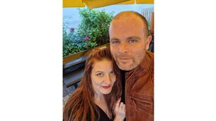 <p>Jonathan Cunniffe and his wife LaShae, who want to return to Ireland. </p>