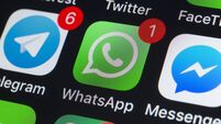 Whatsapp, Messenger, Telegram and other phone chat Apps on iPhone screen