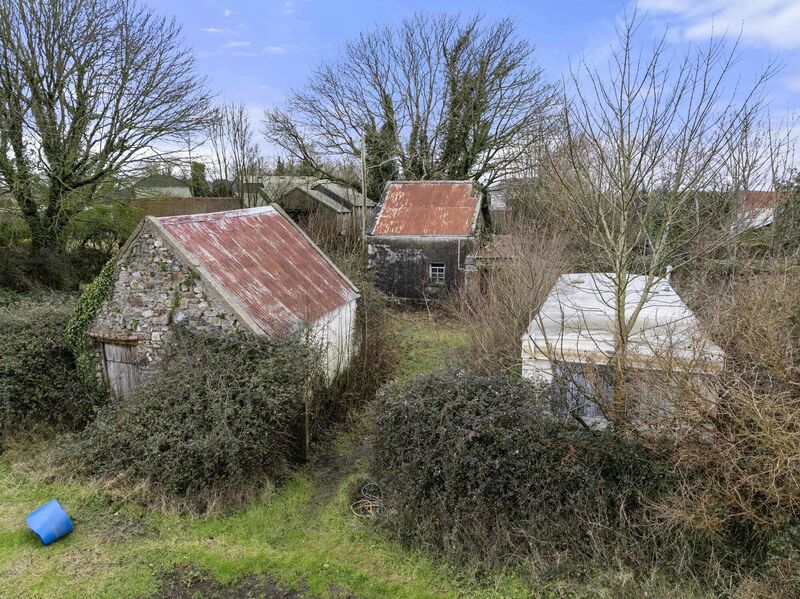 The collection of outbuildings at Grange, Campile, which sold at auction recently.
