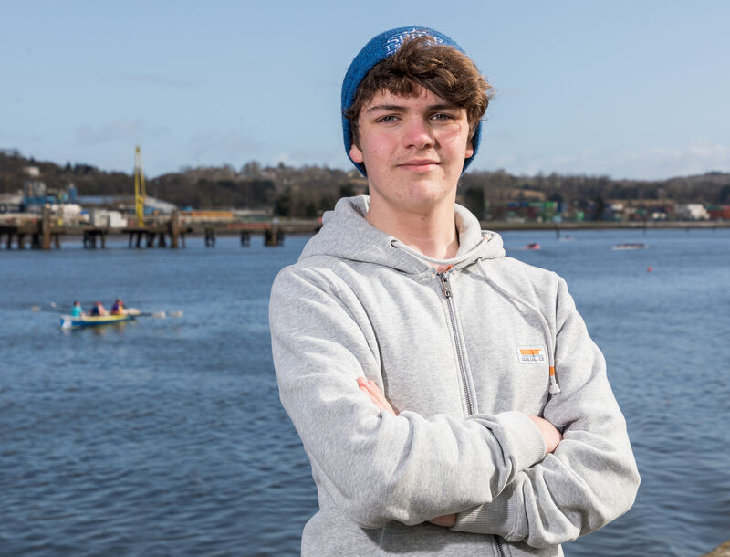 Finn Paterson from Glanmire who was introduced to rowing at Meitheal Mara in Blackrock, Cork.  Picture: David Creedon