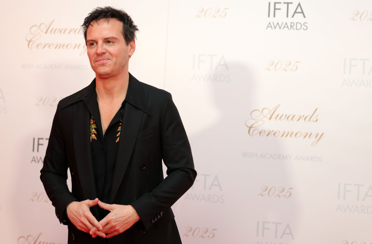 Actor Andrew Scott at the Irish Film and Television Awards in the Convention Centre Dublin. Picture: Leah Farrell/© RollingNews.ie Actor Andrew Scott at the Irish Film and Television Awards in the Convention Centre Dublin. Picture: Leah Farrell/© RollingNews.ie