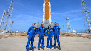 <p>The four astronauts are set to travel deeper into space than anyone has gone before (Bill Ingalls/Nasa via AP)</p> <p>The four astronauts are set to travel deeper into space than anyone has gone before (Bill Ingalls/Nasa via AP)</p>