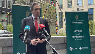 <p>Simon Harris hosted the first of what is expected to be an annual Savings and Investment Forum at the Central Bank in Dublin on Tuesday. Picture: Grainne Ni Aodha/PA Wire</p> <p>Simon Harris hosted the first of what is expected to be an annual Savings and Investment Forum at the Central Bank in Dublin on Tuesday. Picture: Grainne Ni Aodha/PA Wire</p>