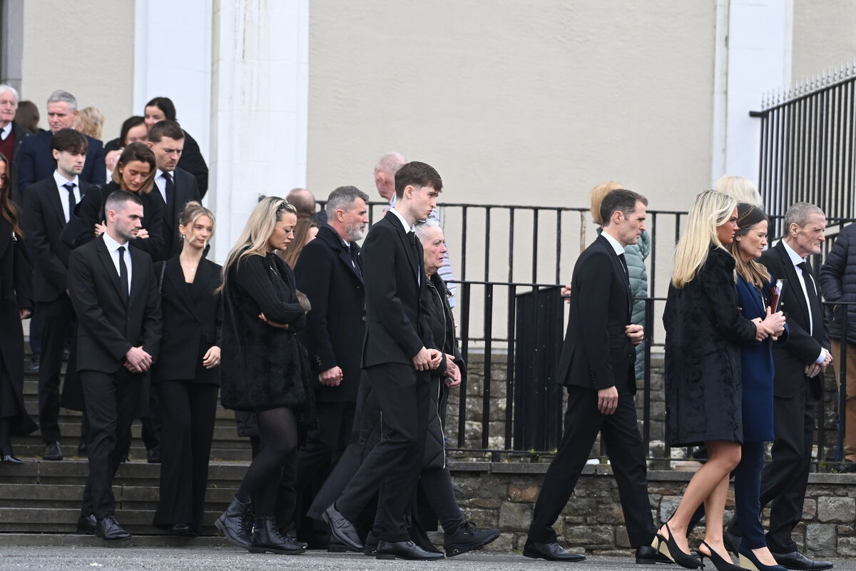  The coffin is shouldered from the church after requiem mass at the funeral of Marie Keane at the Church of the Resurrection, Farranree, Cork. Picture: Larry Cummins
