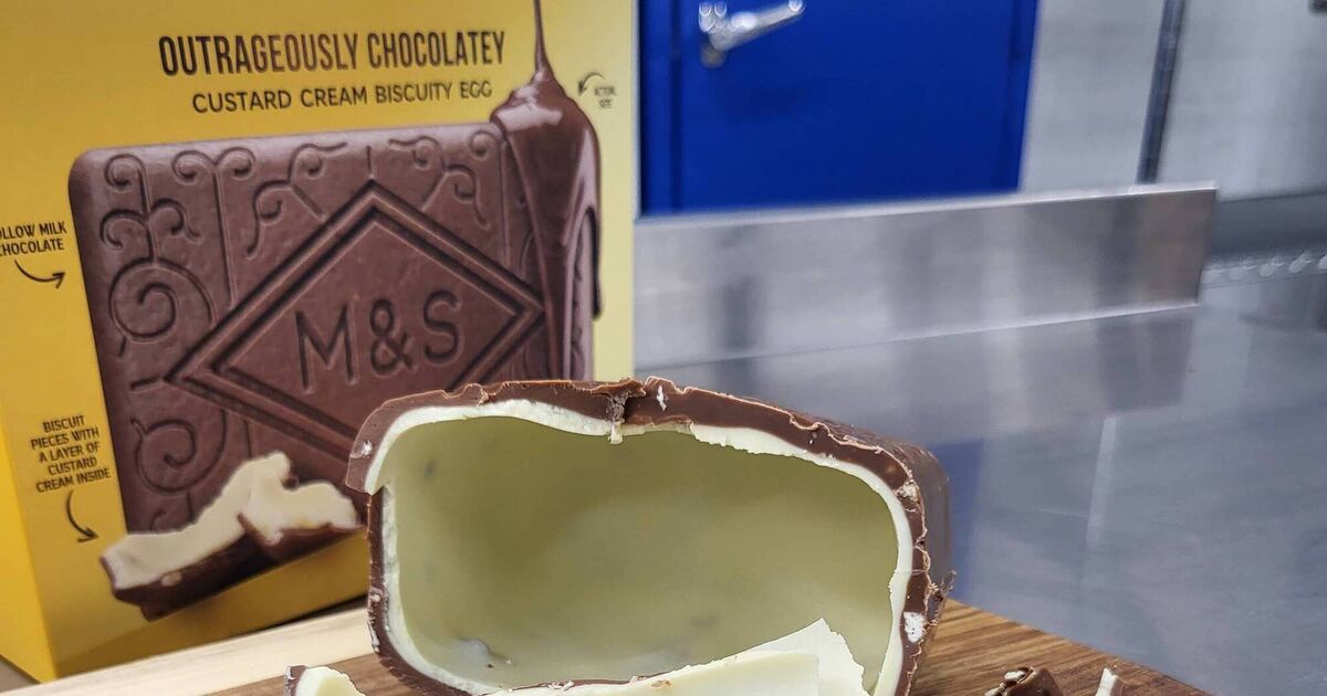 Behind the scenes of the viral M&S custard cream biscuity egg being made in Ireland 
