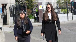 <p>Enoch Burke's mother Martina and sister Ammi, who were arrested when they went to visit the jailed teacher at Castlerea Prison.</p> <p>Enoch Burke's mother Martina and sister Ammi, who were arrested when they went to visit the jailed teacher at Castlerea Prison.</p>