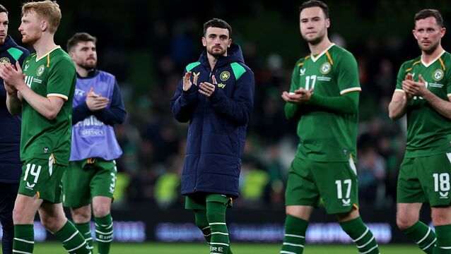 <p>LEADER: Ireland's Troy Parrott after the match. Pic: INPHO/Ryan Byrne</p>