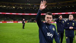 <p>LEGENDARY STATUS: Seamus Coleman of Republic of Ireland waves to supporters. Pic: Stephen McCarthy/Sportsfile</p> <p>LEGENDARY STATUS: Seamus Coleman of Republic of Ireland waves to supporters. Pic: Stephen McCarthy/Sportsfile</p>