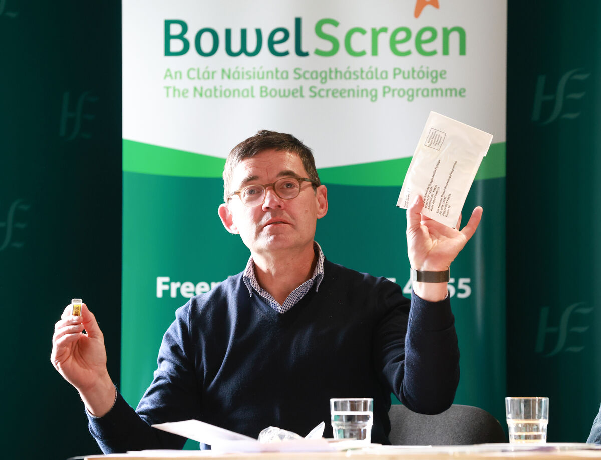 Dr Alan Smith: 'Not all cancers or polyps bleed all the time, so a normal result does not guarantee that cancer isn’t present.' Picture: Sasko Lazarov/Photocall Ireland Dr Alan Smith: 'Not all cancers or polyps bleed all the time, so a normal result does not guarantee that cancer isn’t present.' Picture: Sasko Lazarov/Photocall Ireland