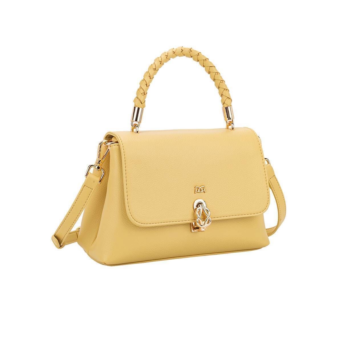 Yellow Flap-Over Top Handle Bag, €59, Gionni at Kilkenny Design