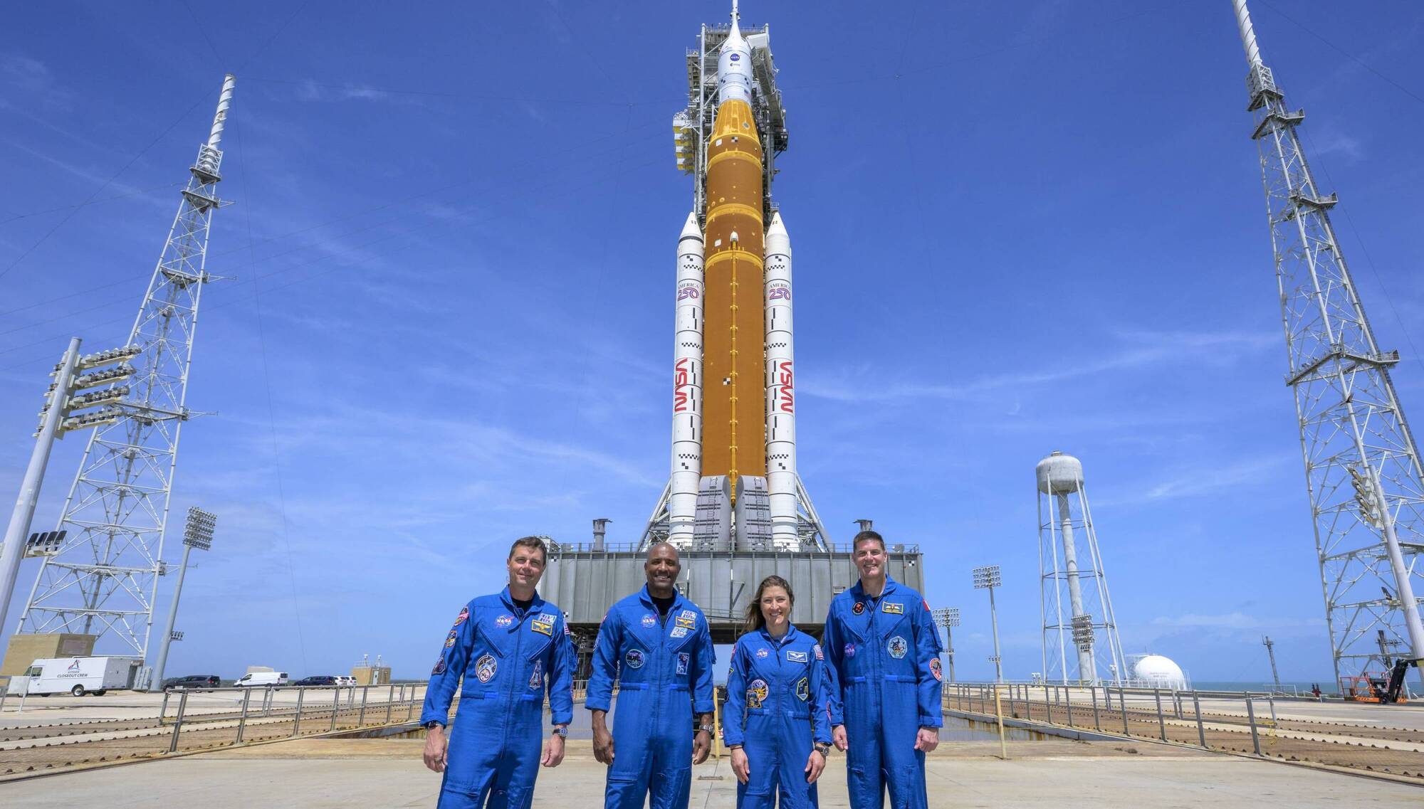 Artemis II launch: crowds gather for glimpse of historic Nasa moon mission