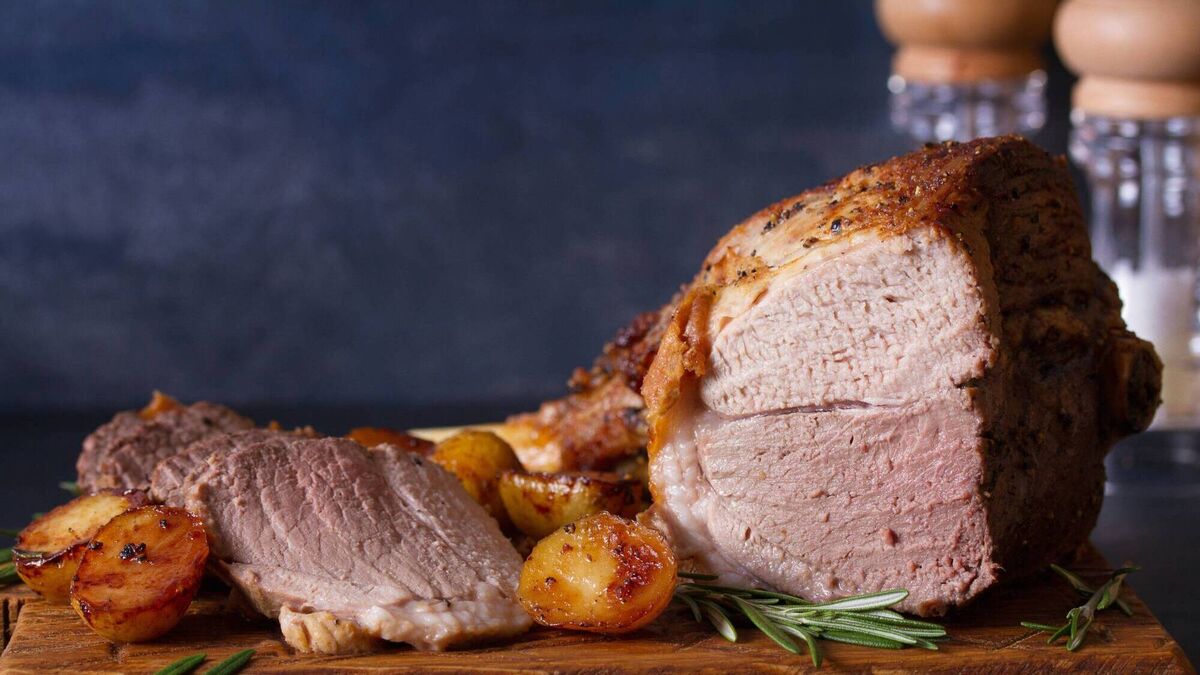 Slow Roast Shoulder of Spring Lamb with Wild Garlic Aioli