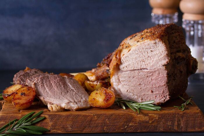 Slow Roast Shoulder of Spring Lamb with Wild Garlic Aioli