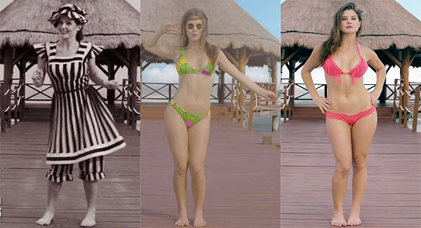 Watch how the bikini has changed over the past 120 years