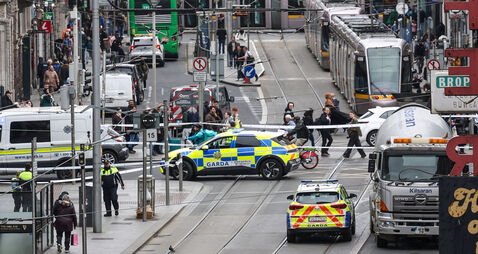 Dublin's Abbey Street closed after serious collision; Luas services suspended